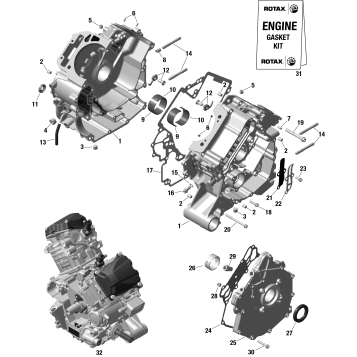 01- ROTAX - Crankcase