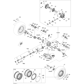 08- Drive System, Rear 500 EFI