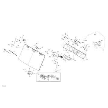 09- Enclosure Cab - XT CAB - North America - Windshield Section - Radio Support Parts