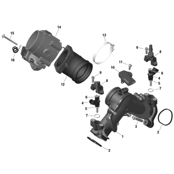 01- Engine - Air Intake Manifold And Throttle Body
