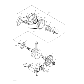 04- Rewind Starter, Electric Starter