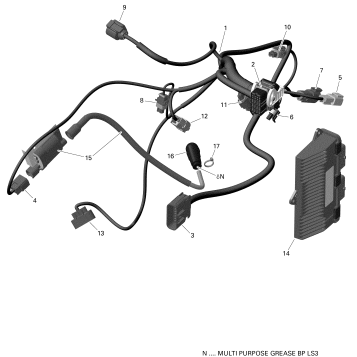 10- Engine Harness And Electronic Module - 450 EFI - T3 & International