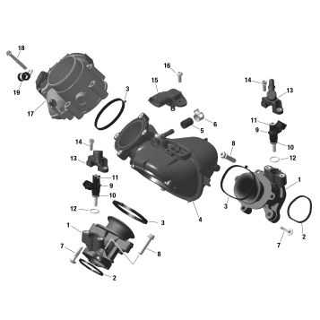 01- ROTAX - Air Intake Manifold And Throttle Body
