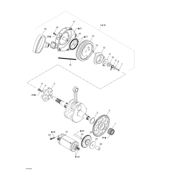 04- Rewind Starter, Electric Starter
