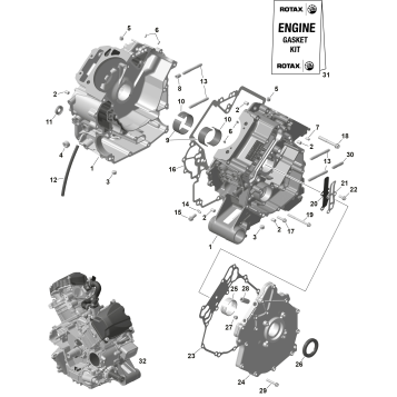 01- ROTAX - Crankcase