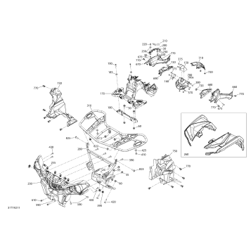 09- Body And Accessories 6X6 - 450 EFI - Squadron Green - Front
