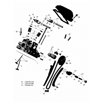 01- ROTAX - Cylinder Head, Rear