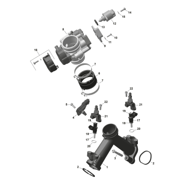 01- ROTAX - Air Intake Manifold And Throttle Body