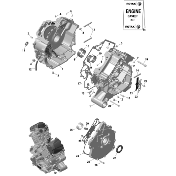 01- ROTAX - Crankcase