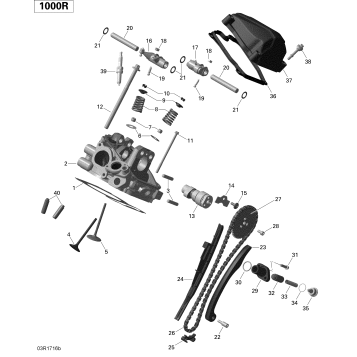 01- Cylinder Head, Rear - 1000R