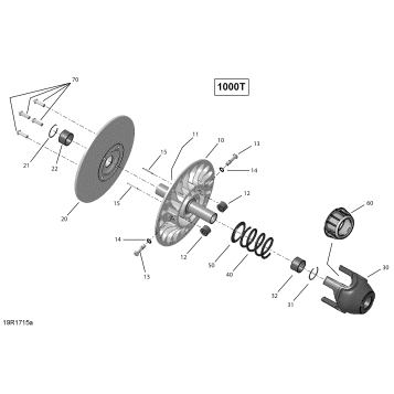 05- Transmission, Driven Pulley - Turbo