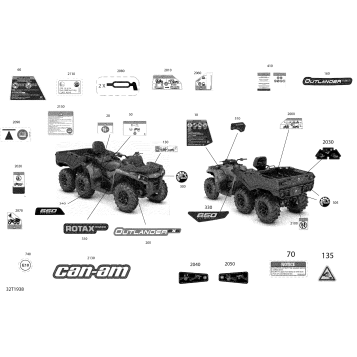 09- Decals Outlander 6X6 - 650 EFI - DPS - Europe