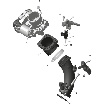 01- ROTAX - Air Intake Manifold And Throttle Body