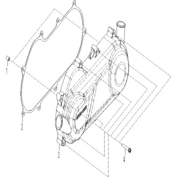 02- Engine - Crankcase Cover LH
