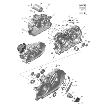 01- Rotax - Crankcase - 1