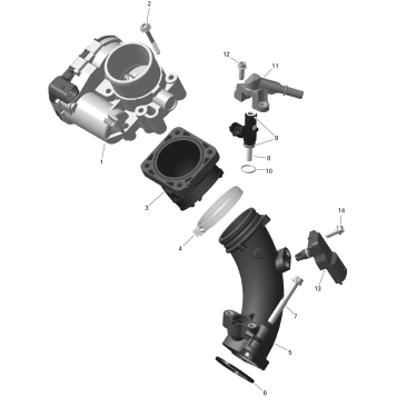 01- ROTAX - Air Intake Manifold And Throttle Body