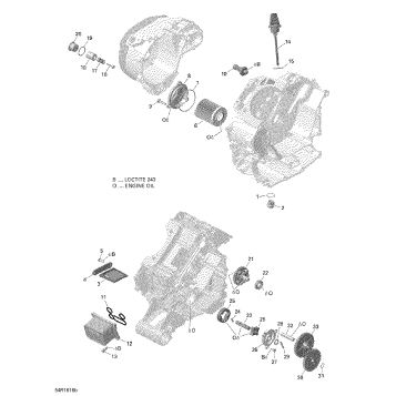 01- Engine Lubrication - 650 EFI (Package PRO)