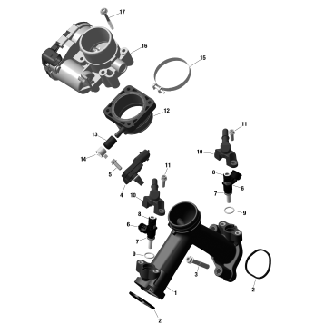 01- ROTAX - Air Intake Manifold And Throttle Body