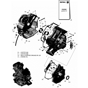 01- ROTAX - Crankcase