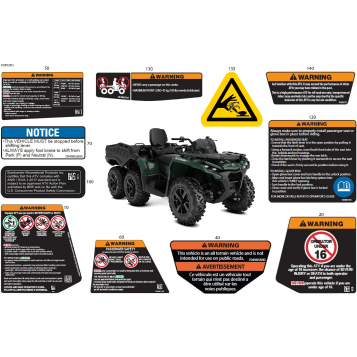 07- Body - Warning Decals Front Section