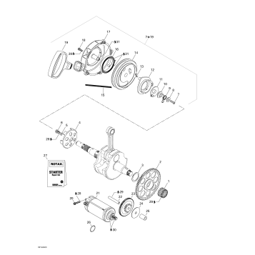 04- Rewind Starter, Electric Starter