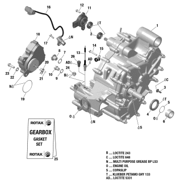 01- ROTAX - Gear Box And Components 420686212