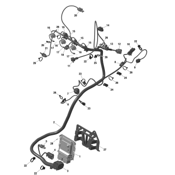 01- Rotax - Engine Harness And Electronic Module - Turbo RR