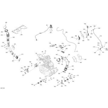 01- Engine - 650 EFI - 6X6