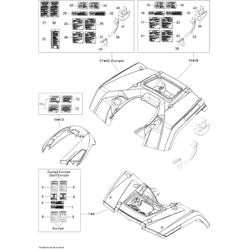 09- Fender And Central Panel Kit XT