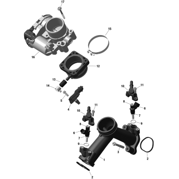 01- ROTAX - Air Intake Manifold And Throttle Body