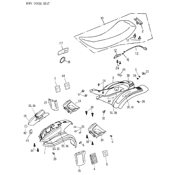 09- Body Cover, Seat 172a-18