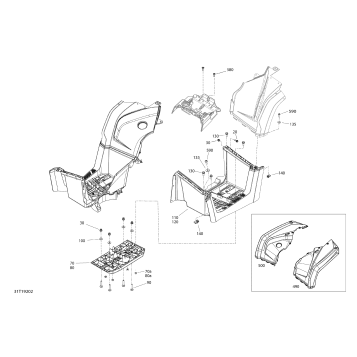 09- Body And Accessories 6X6 - 450 EFI - Squadron Green - Middle