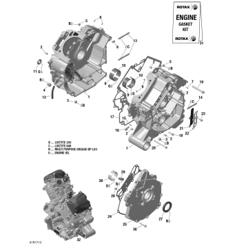 01- ROTAX - Crankcase
