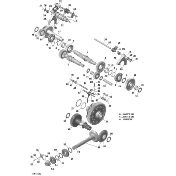 05- Gear Box Components - With Lockable Rear Differential