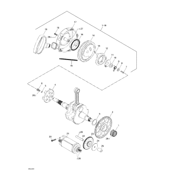 04- Rewind Starter, Electric Starter