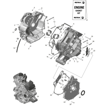 01- ROTAX - Crankcase
