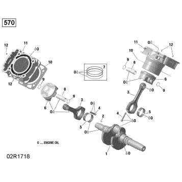 01- ROTAX - Crankshaft and Pistons