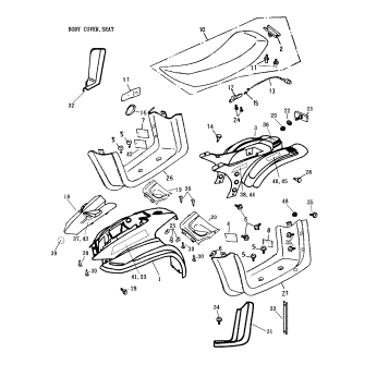 09- Body Cover, Seat 170-15