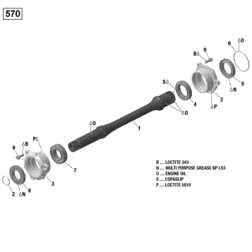 08- Drive Shaft - 570 EFI