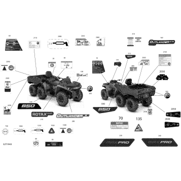 09- Decals Outlander MAX - 6X6 - Pro Nordic