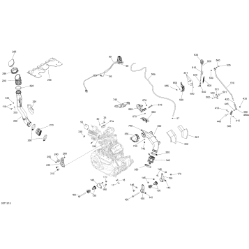 01- Engine - 650 EFI - 6X6