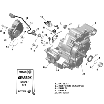 01- ROTAX - Gear Box And Components - 420684828