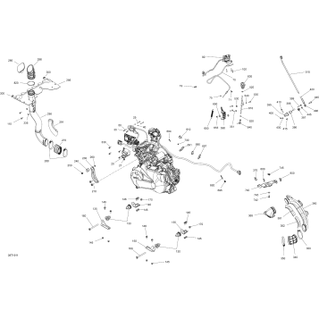 01- Engine - 450 EFI - 6X6