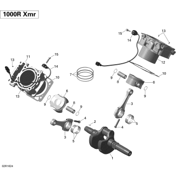 01- Crankshaft, Piston and Cylinder - 1000R EFI