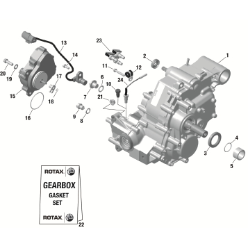 01- ROTAX - Gearbox Assy and Drive Shaft