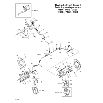 06- Hydraulic Front Brake (7459 - 7460 - 7467 - 7468 - 7472 - 7481)