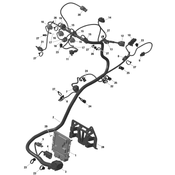 01- ROTAX - Engine Harness And Electronic Module - Turbo RR
