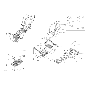 09- Body And Accessories 6X6 - 650 EFI - Squadron Green - Middle