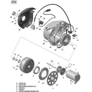 03- Magneto and Electric Starter - 570 EFI (Outlander L)