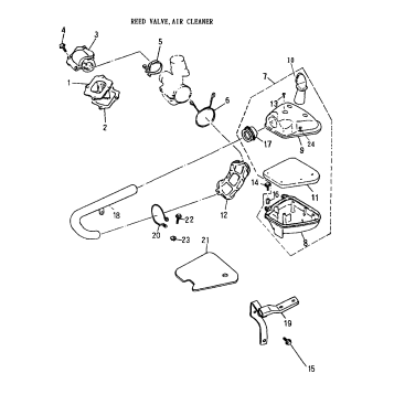 01- Reed Valve, Air Cleaner 170-05
